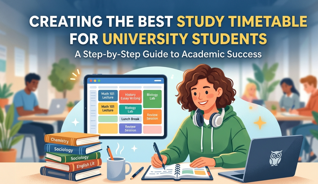 Creating the Best Study Timetable for University Students